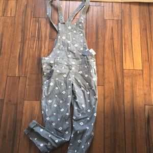 Fun print overalls